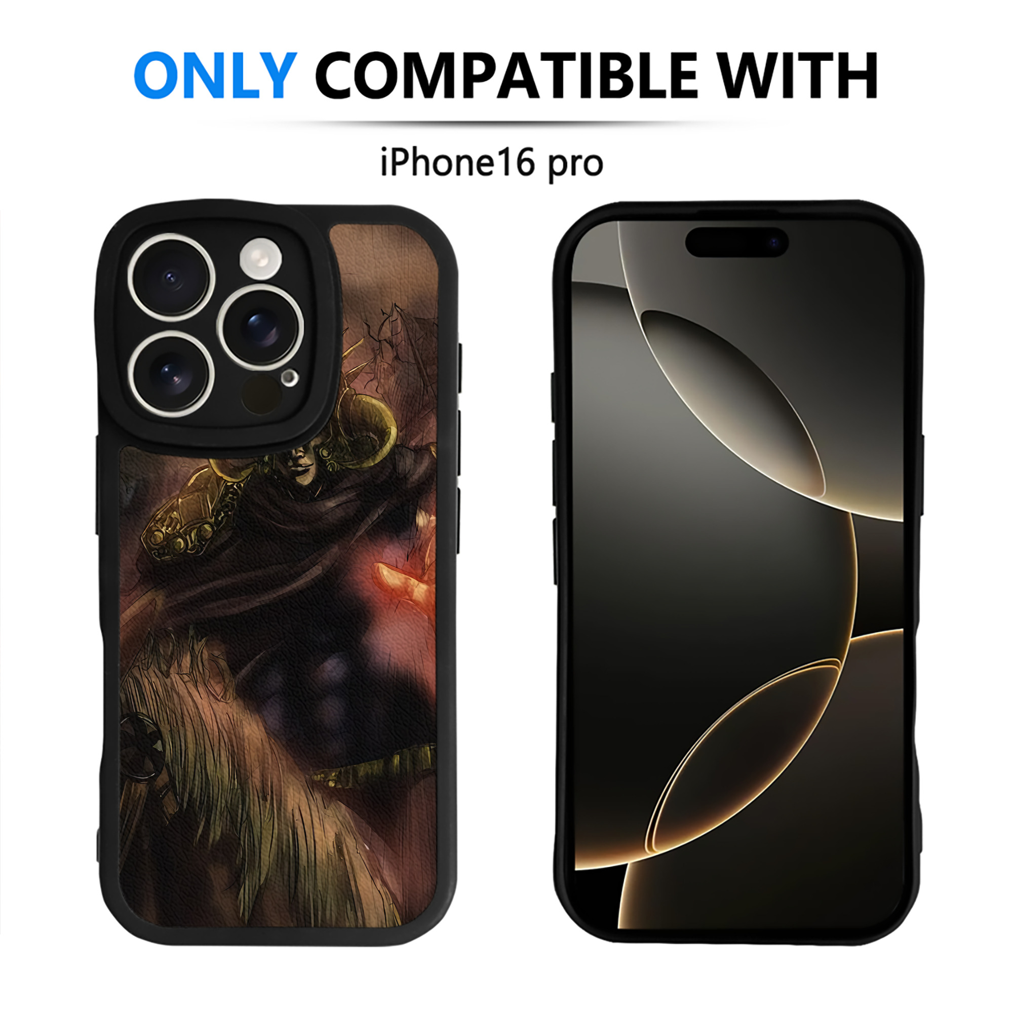 （画像用） 北斗の拳 Fist of the North Star 【iPhone 16シリーズ対応】シリコンスマホケース（レザー調） 材質：シリコン